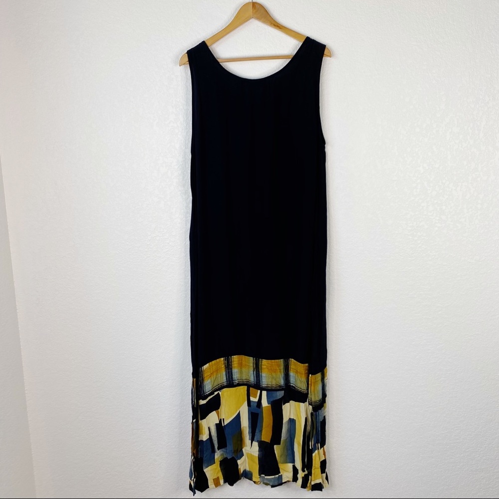 Vintage We Be Bop Beaded Art To Wear Maxi Dress - Picture 10 of 10